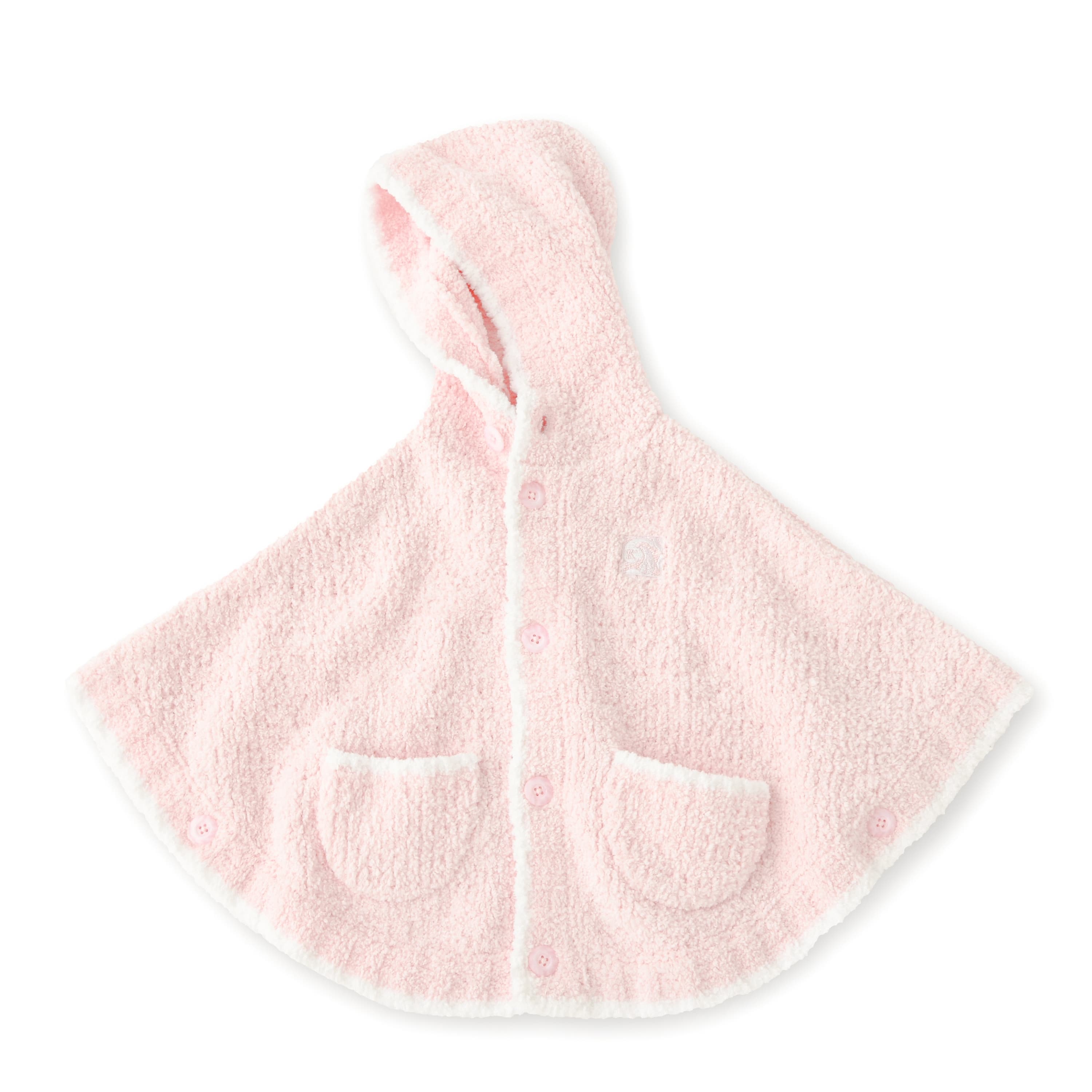 BABY PONCHO(12-24（12～24ヶ月） pink/white): BABY&KIDS | kashwere