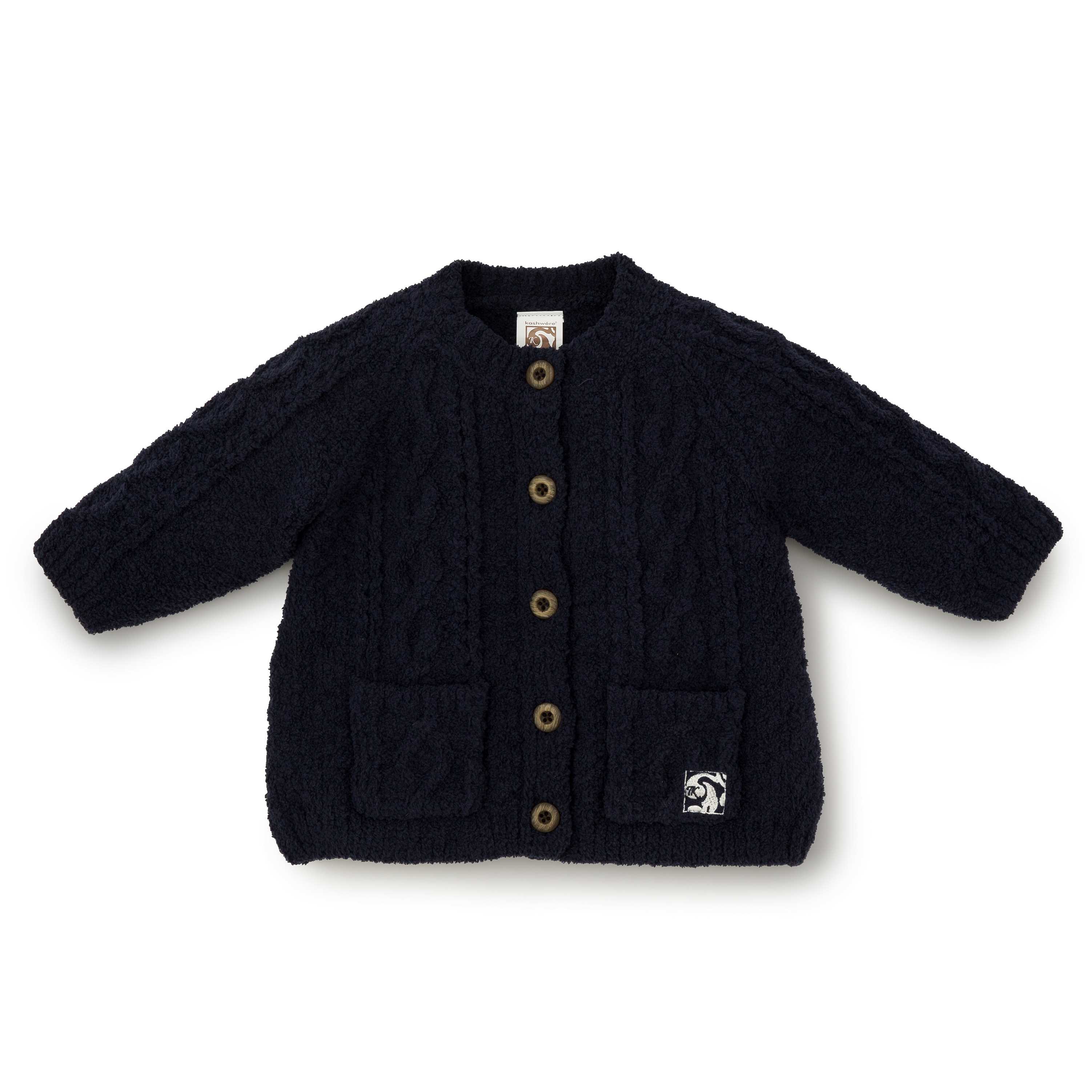 BABY CABLE CARDIGAN(12/18（12～18ヶ月） navy): BABY&KIDS ...