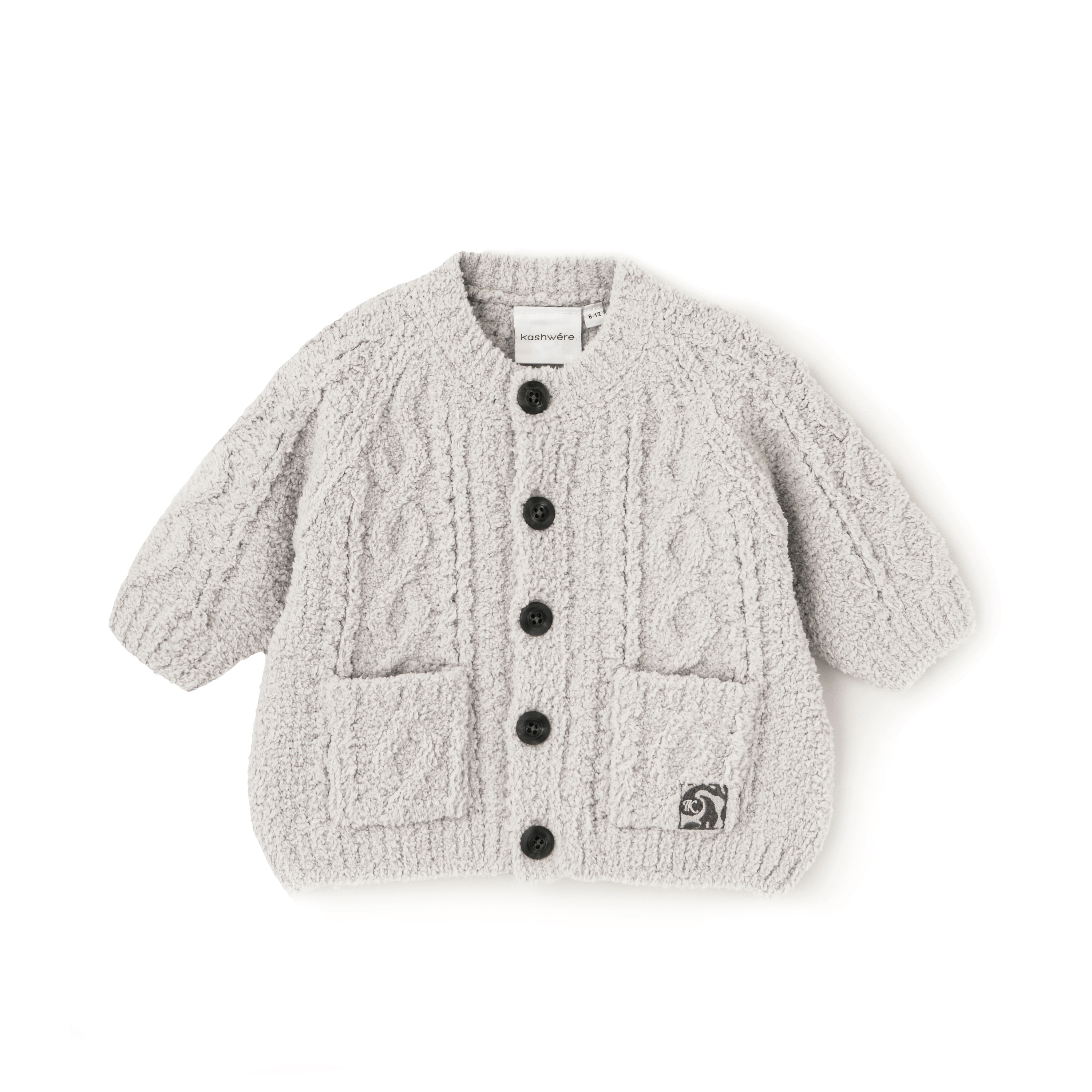 BABY CABLE CARDIGAN(6/12（6～12ヶ月） mist): BABY&KIDS | kashwere 