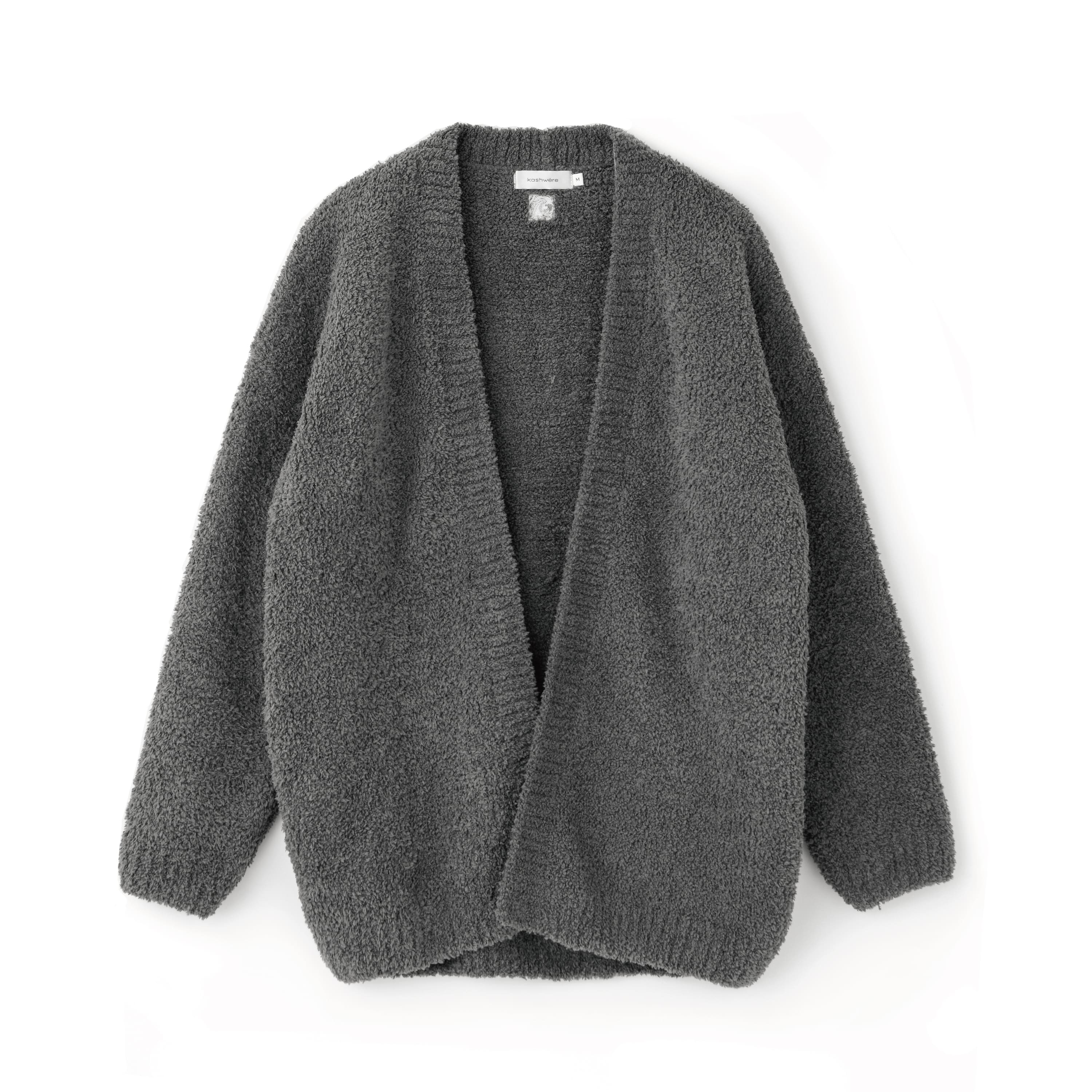 BOYFRIEND CARDIGAN(M (F) medium gray): WEAR | kashwere Japan