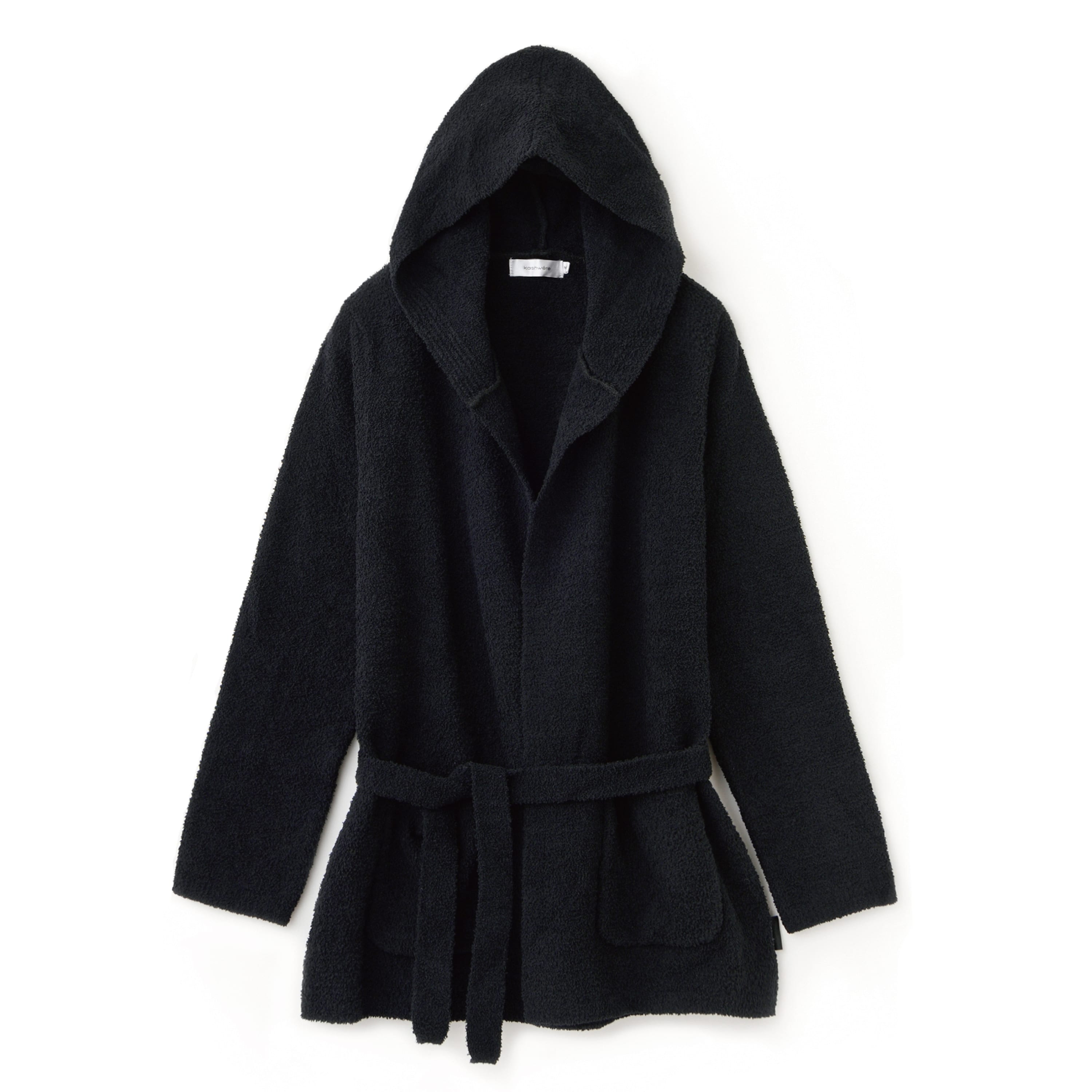 HOODED CARDIGAN(S black): WEAR | kashwere Japan (カシウエア