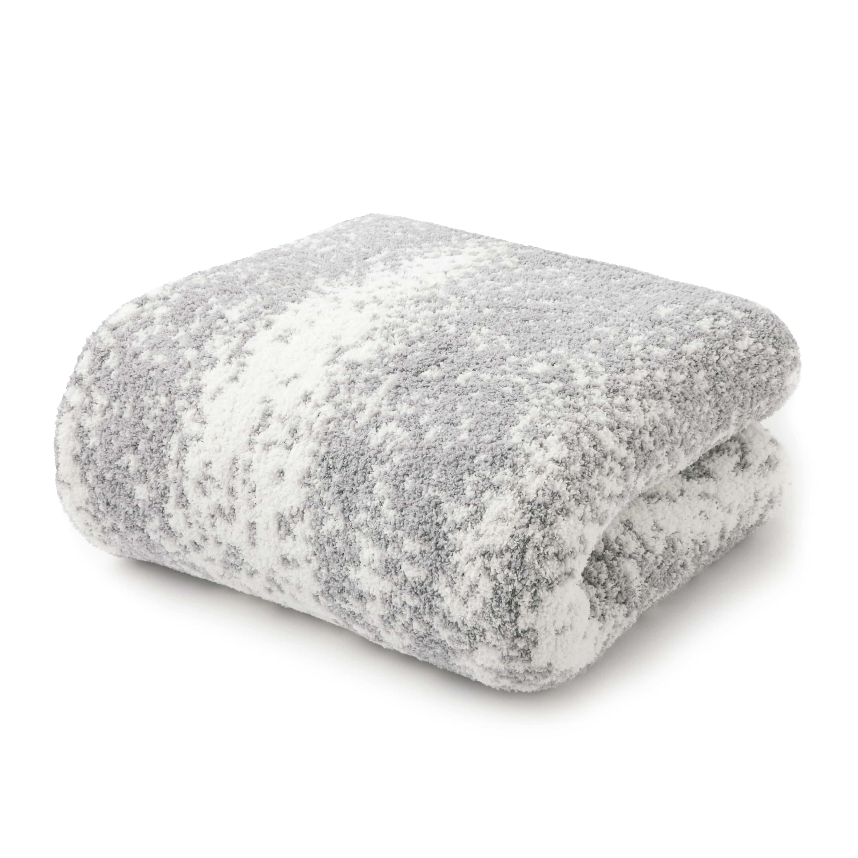 DOUBLE BLANKET / BRUSH(183×195cm stone/creme): BLANKET | kashwere