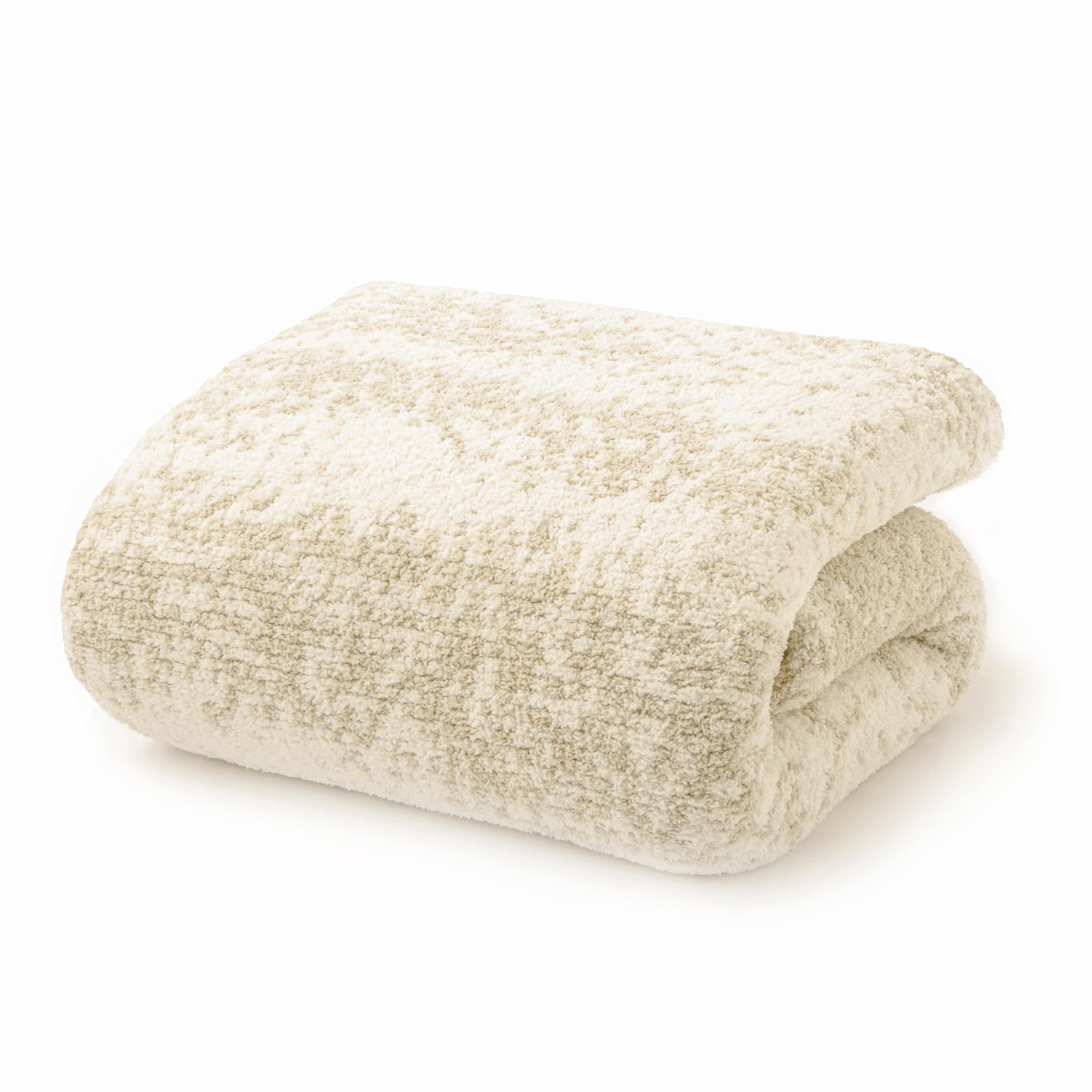 TWIN BLANKET / BRUSH(183×230cm beige/creme): BLANKET | kashwere