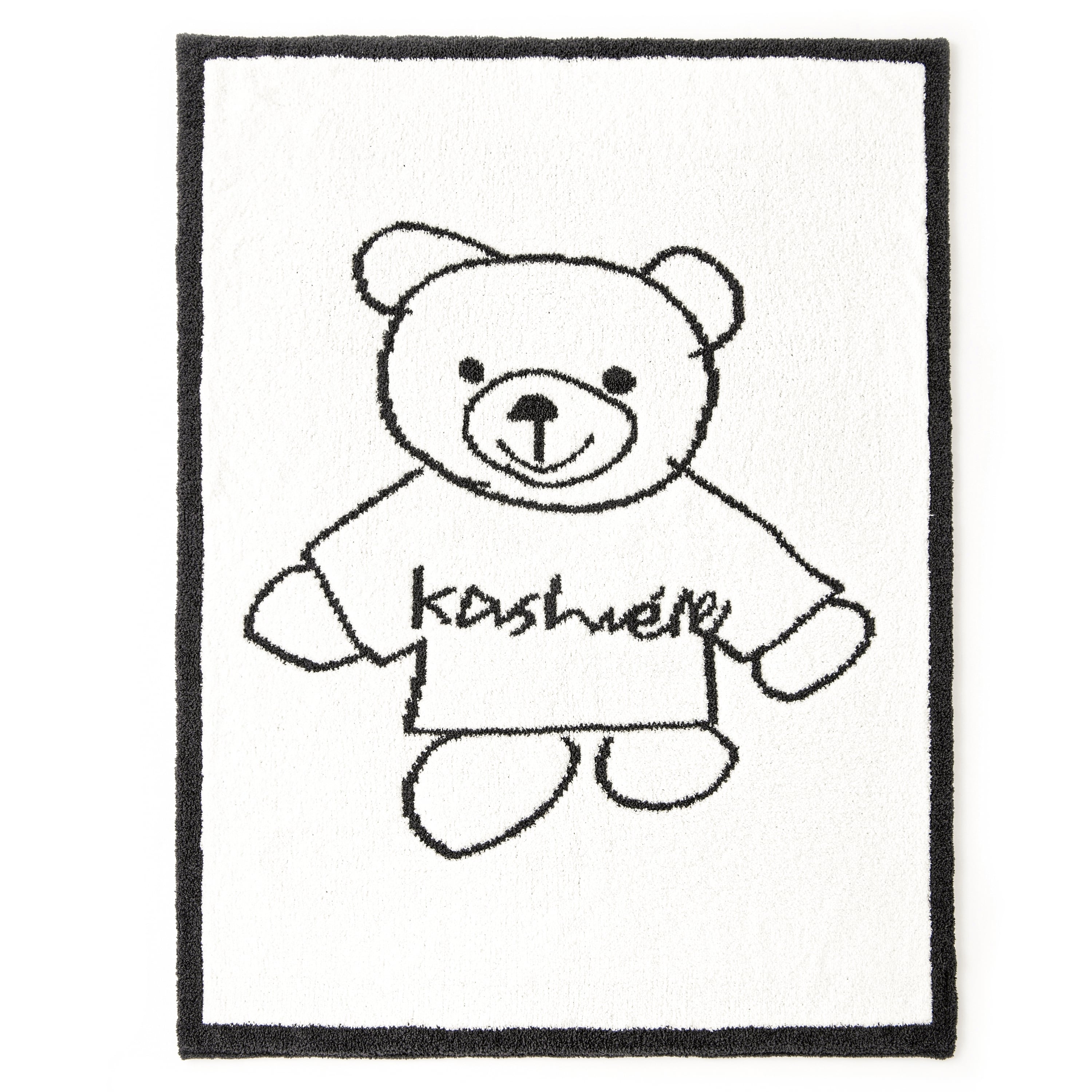 LIMITED NAP BLANKET / KASHBEAR(110×150cm creme/darkgray): BLANKET 