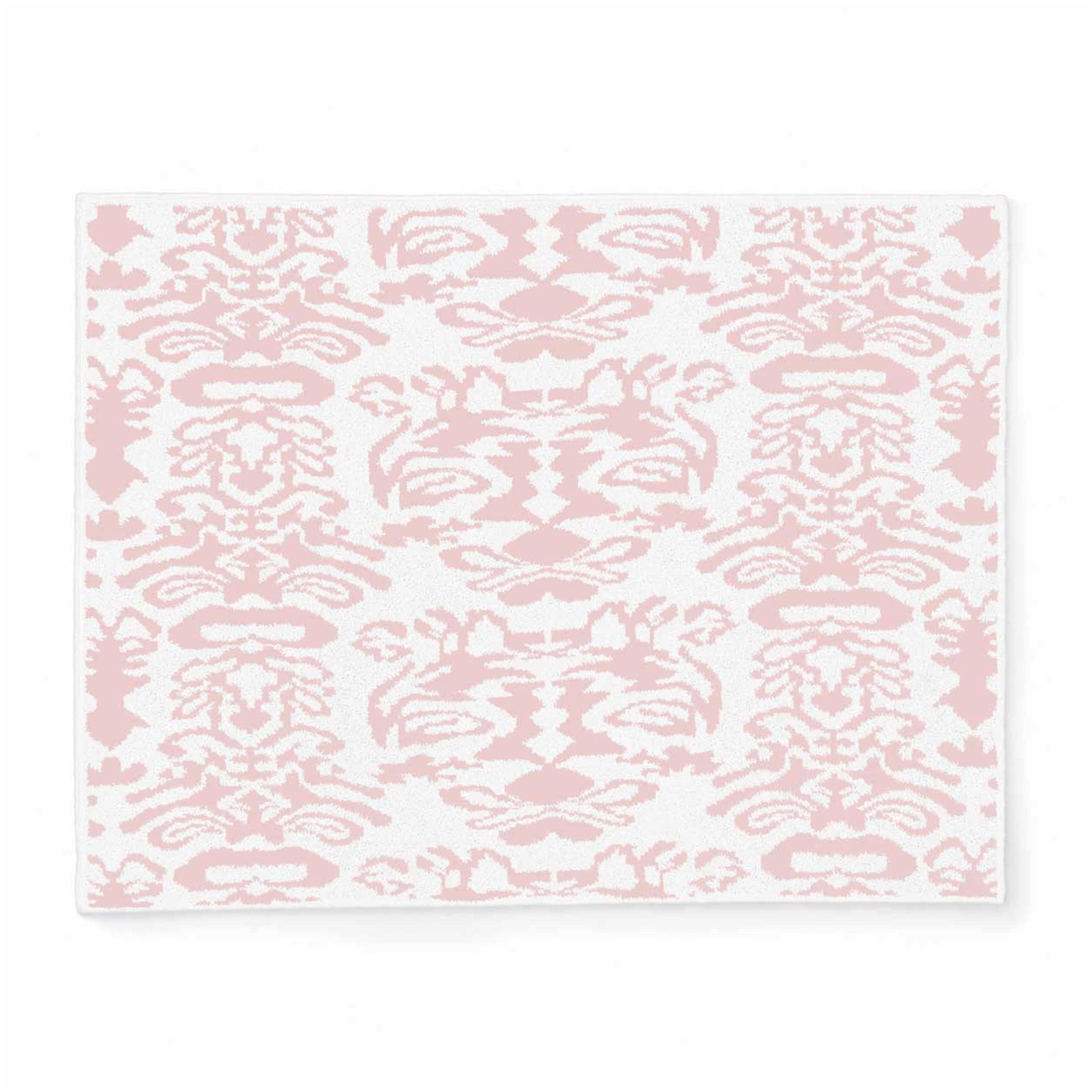 20th BLANKET / DAMASK(135×183cm white/pink): 20th | kashwere Japan