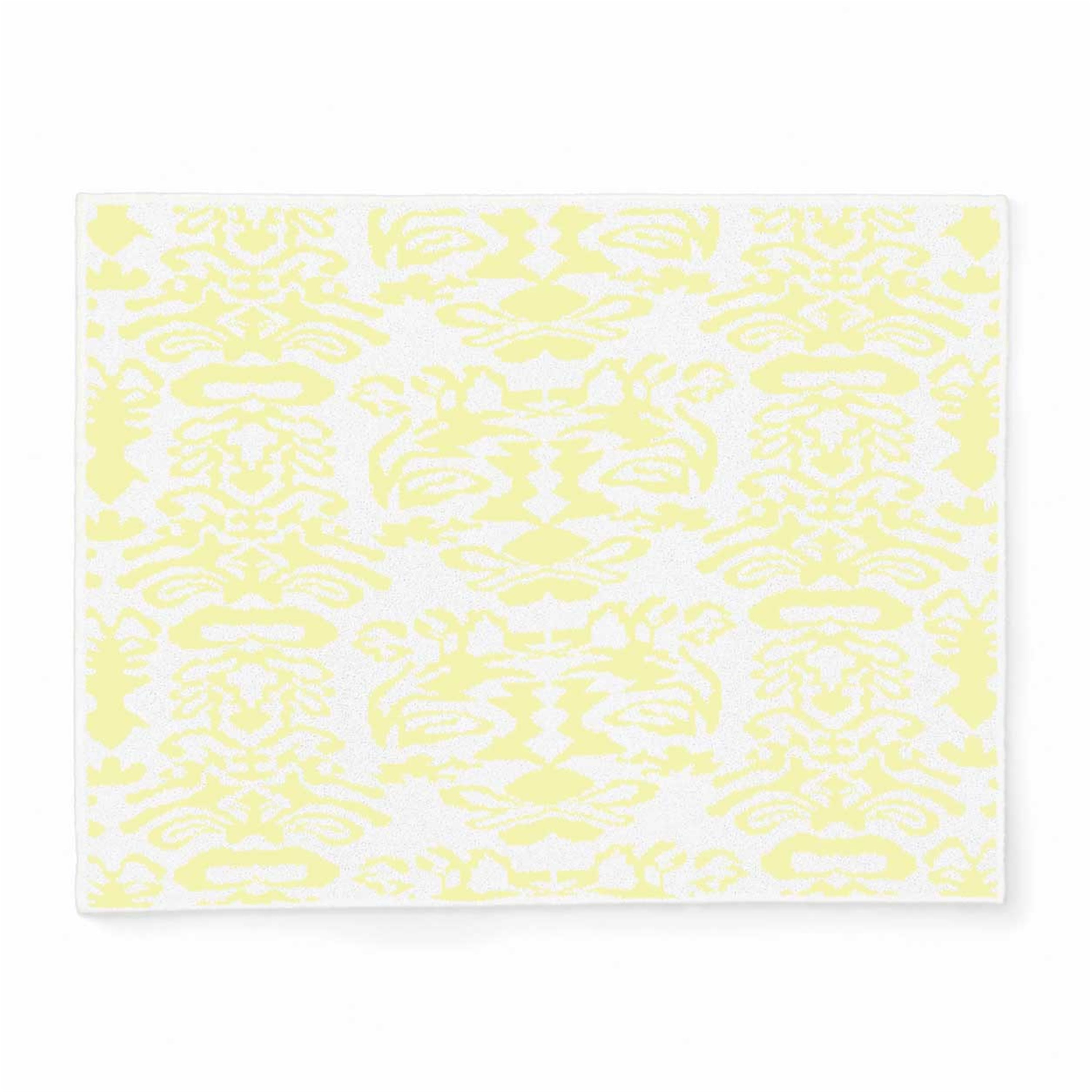 20th BLANKET / DAMASK(135×183cm white/citron): 20th | kashwere