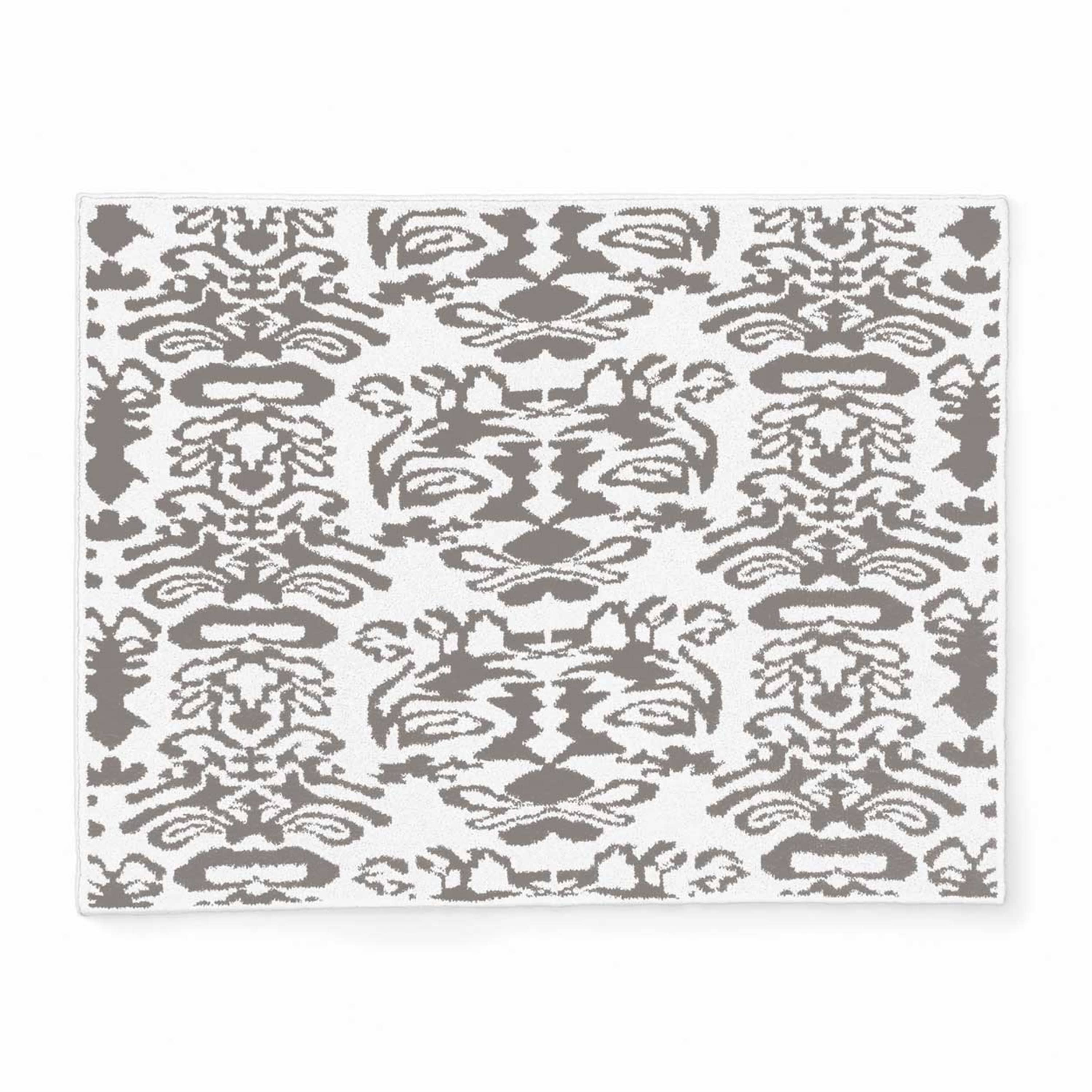 20th BLANKET / DAMASK(135×183cm white/steel): 20th | kashwere