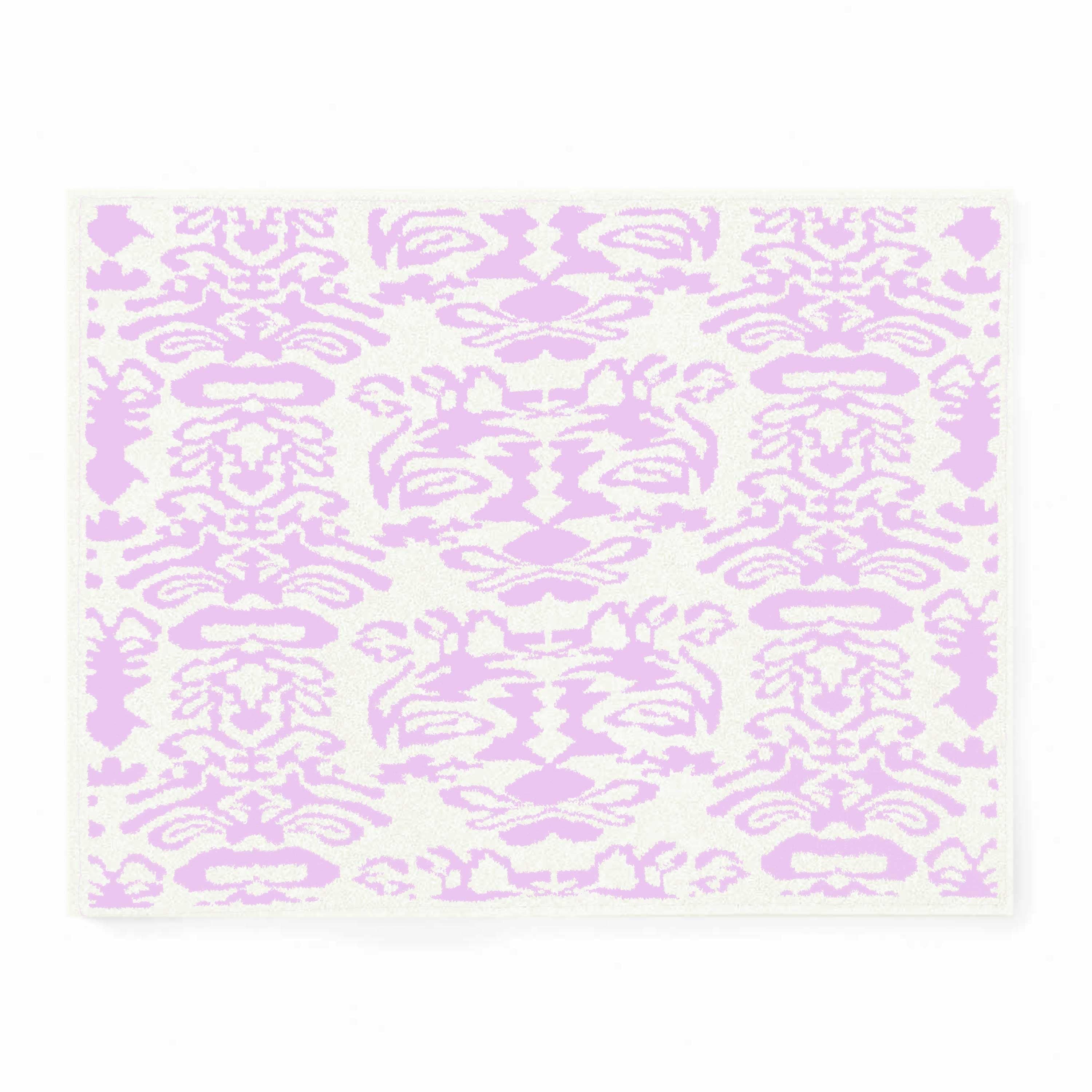20th BLANKET / DAMASK(135×183cm creme/iris): 20th | kashwere Japan