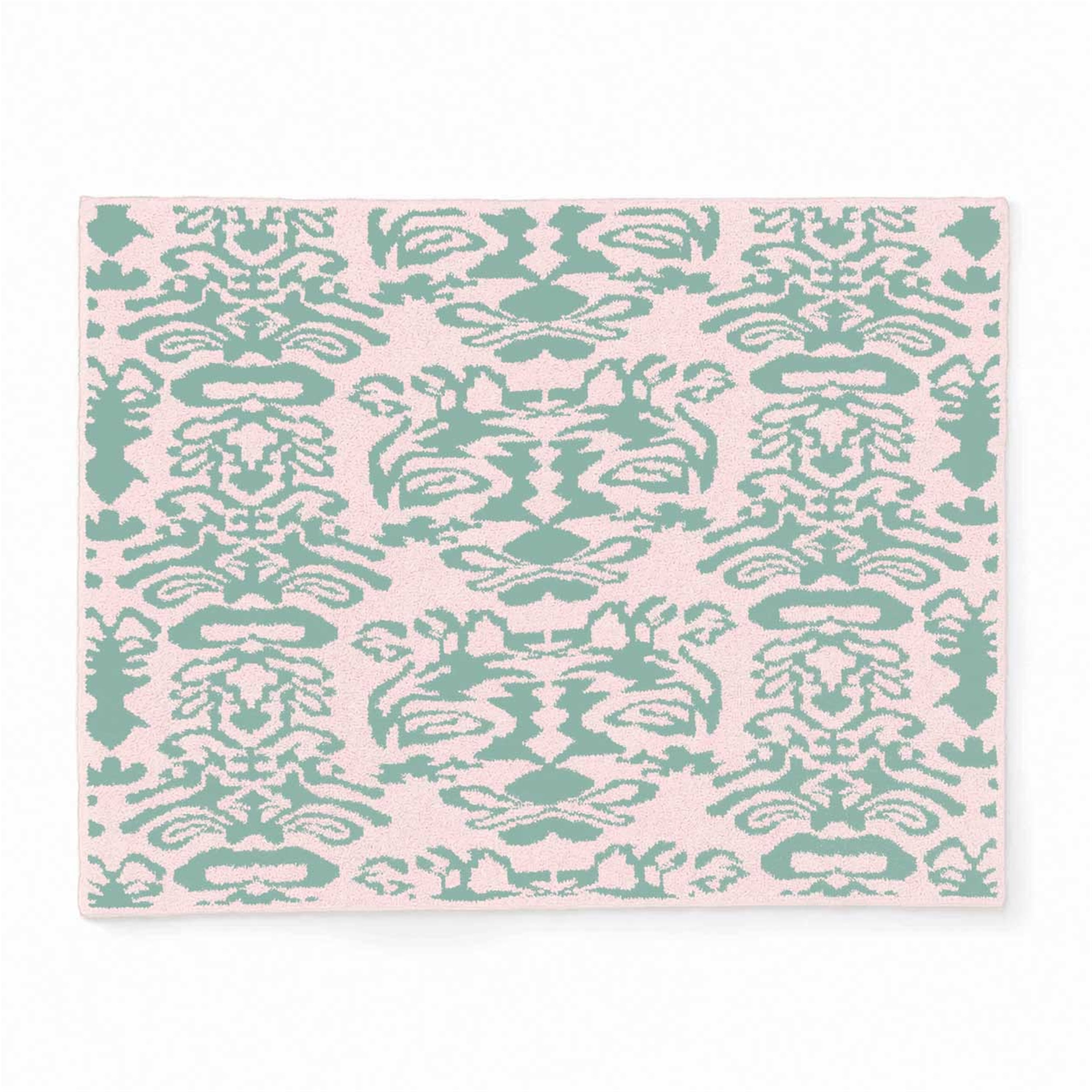 20th BLANKET / DAMASK(135×183cm pink/tender blue): 20th | kashwere