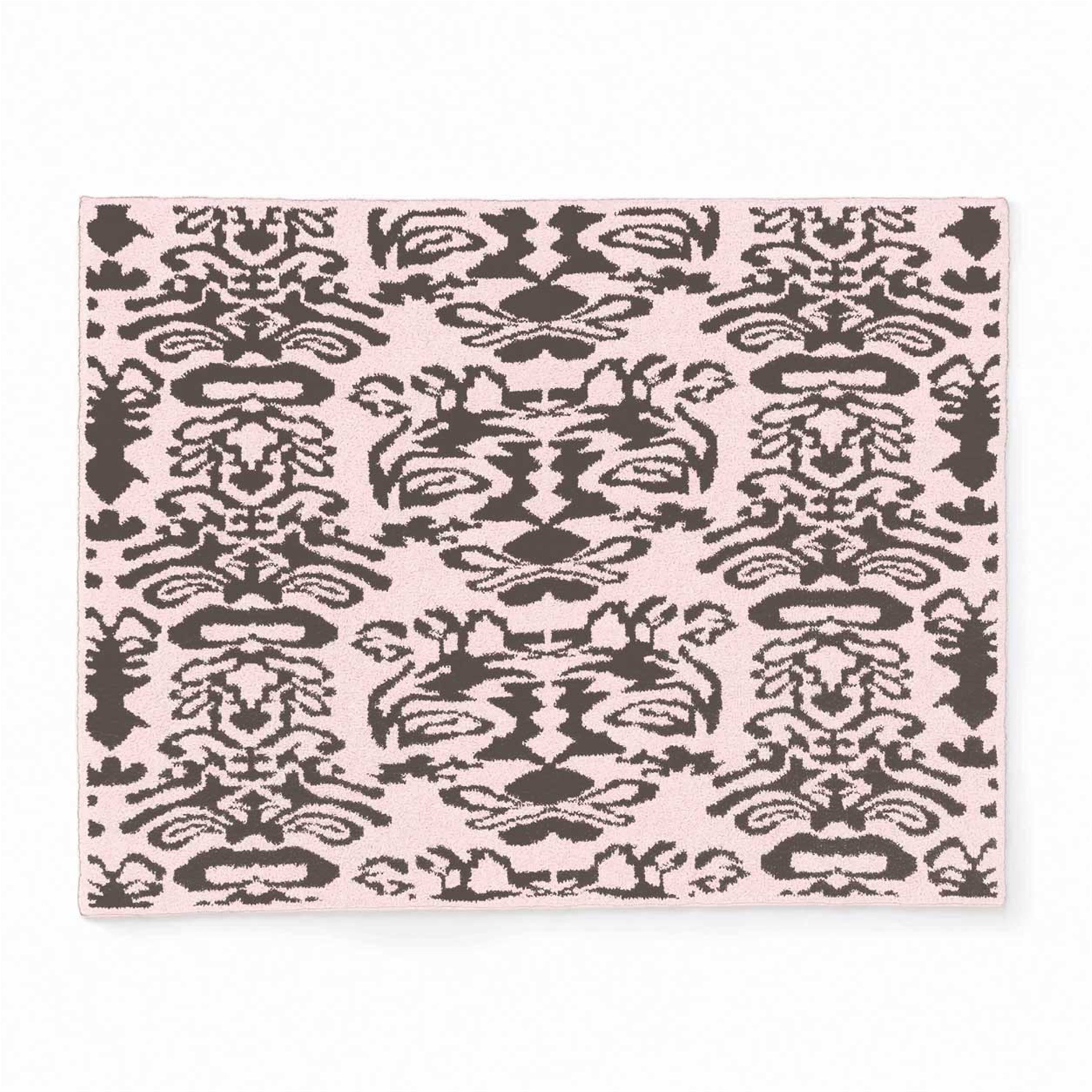20th BLANKET / DAMASK(135×183cm pink/charcoal gray): 20th