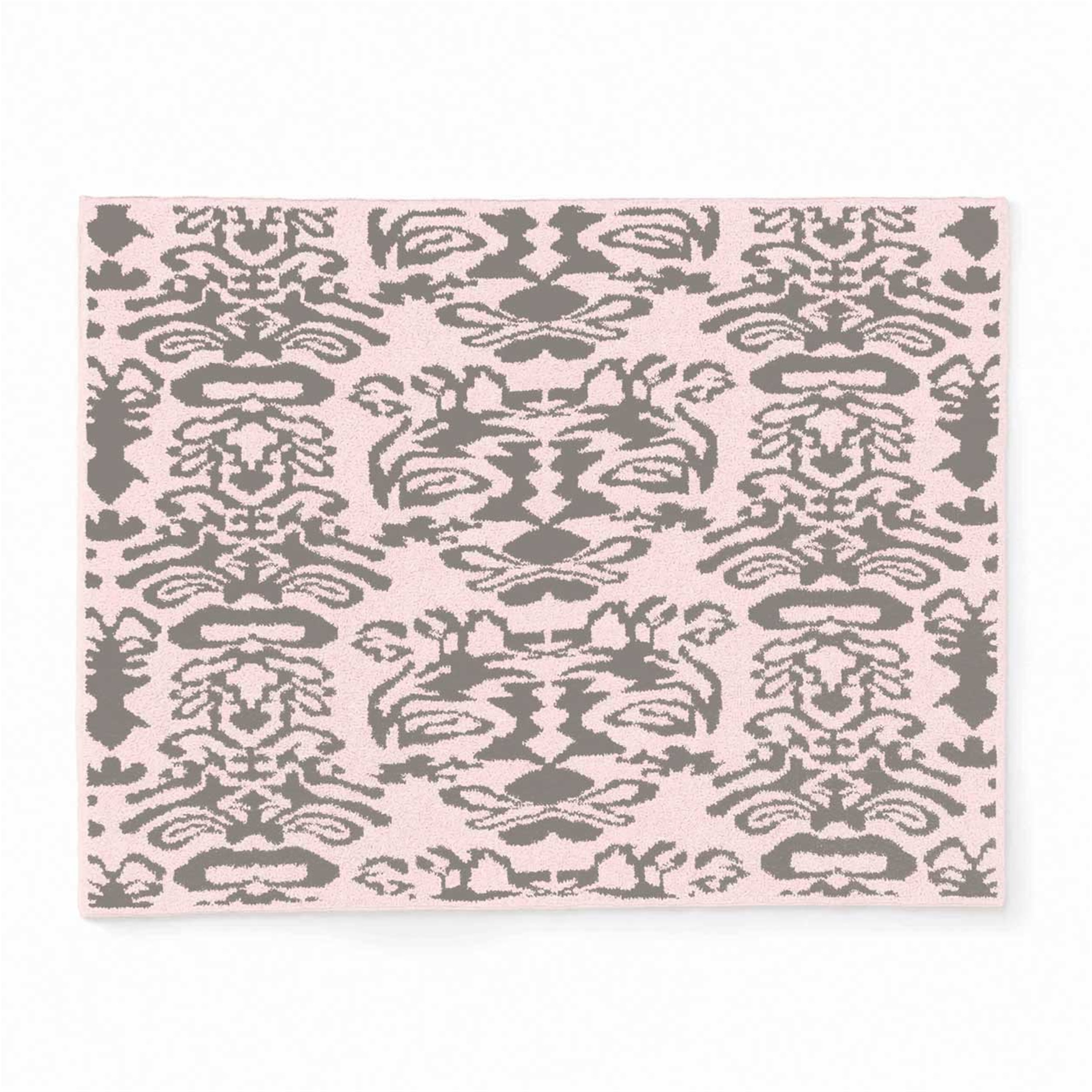 20th BLANKET / DAMASK(135×183cm pink/steel): 20th | kashwere Japan