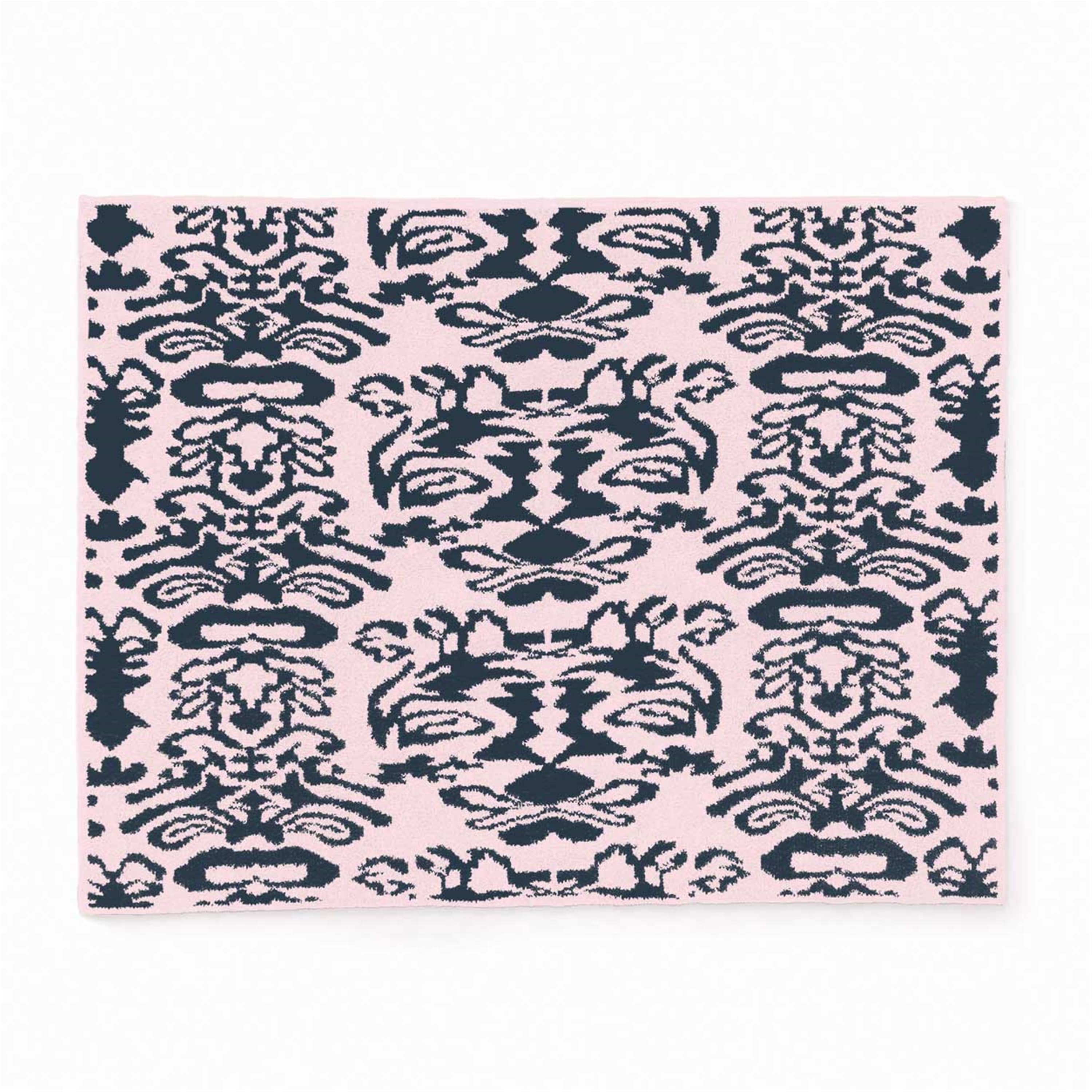 良品✨Kashwére カシウエア ブランケット 総柄 20th BLANKET / DAMASK(135×183cm sakura/vintage blue): 20th