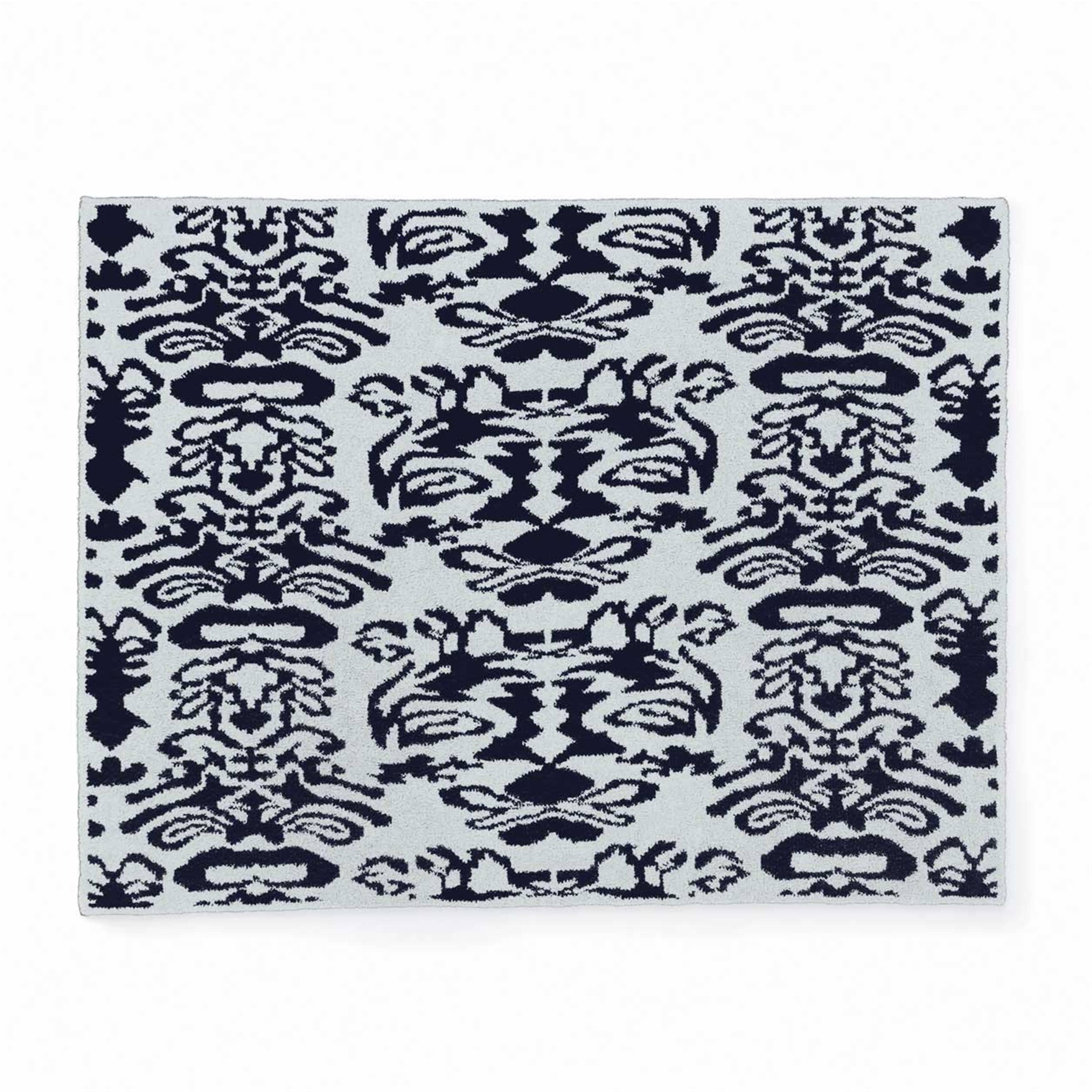 20th BLANKET / DAMASK (blue)(135×183cm blue/navy): 202620