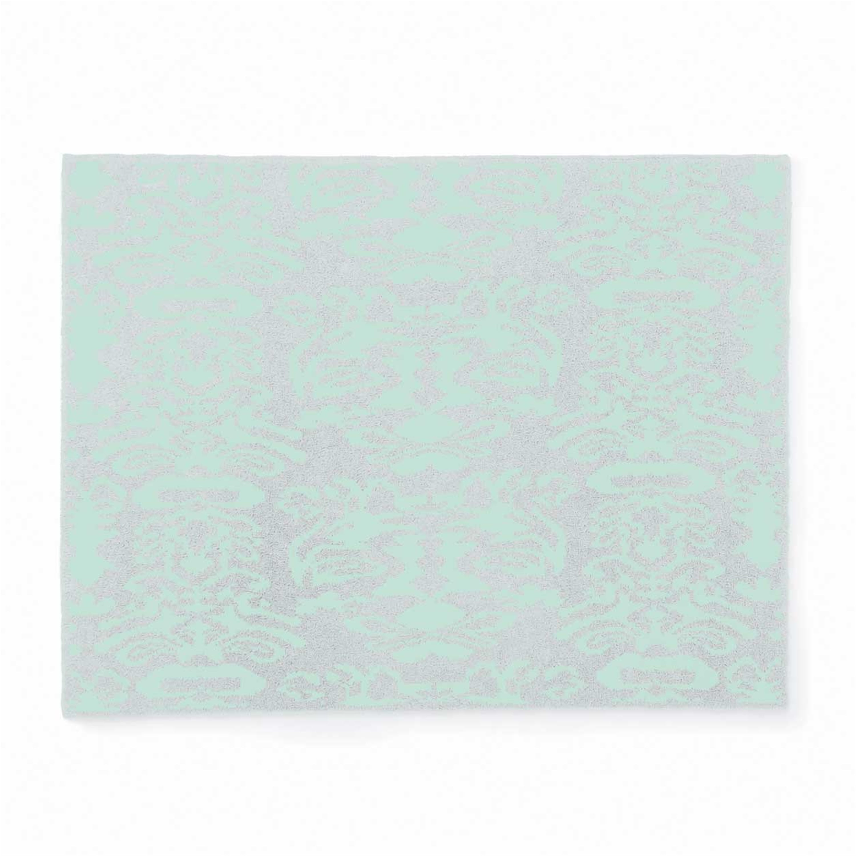 20th BLANKET / DAMASK(135×183cm blue/ice green): 20th | kashwere