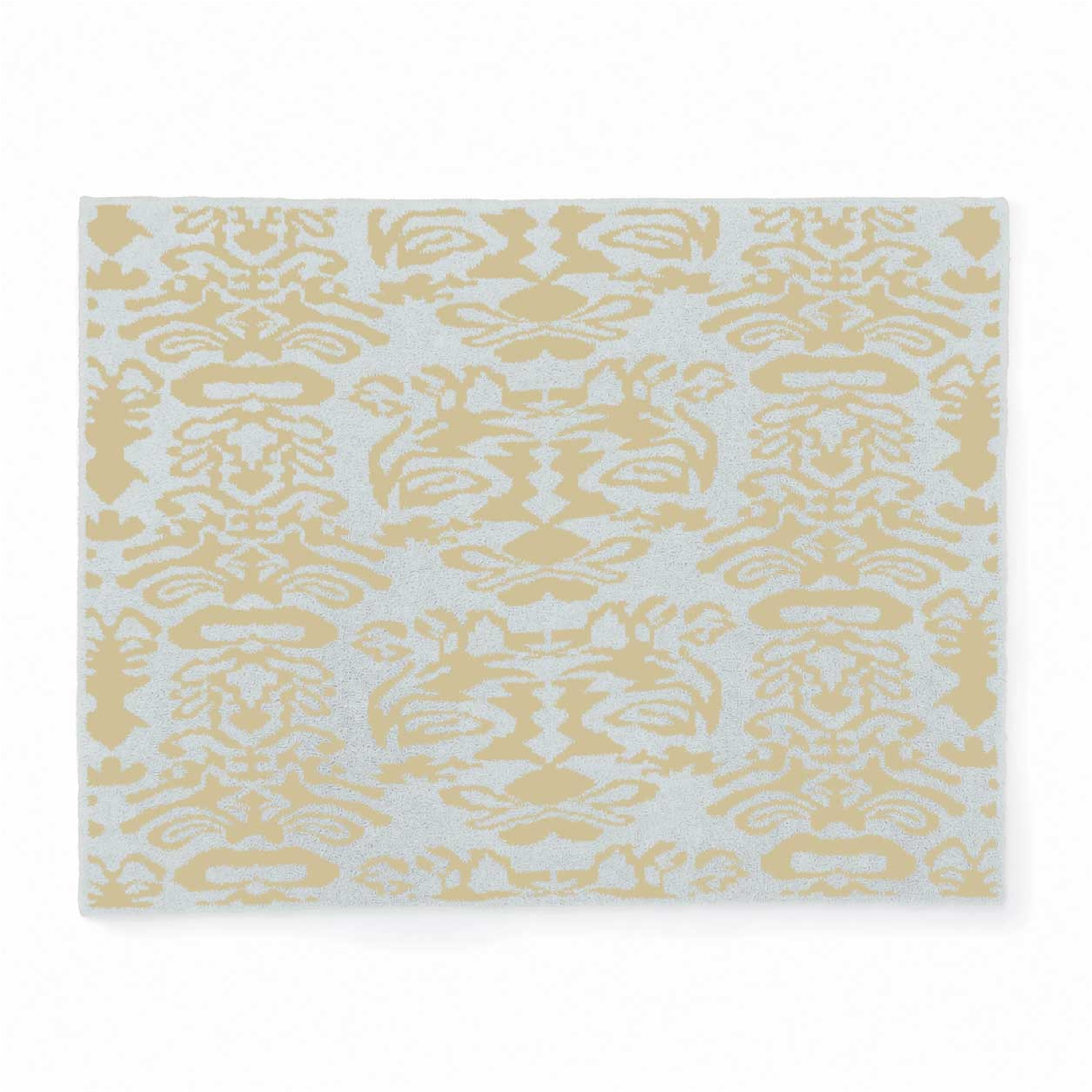 20th BLANKET / DAMASK(135×183cm blue/cinnamon): 20th | kashwere