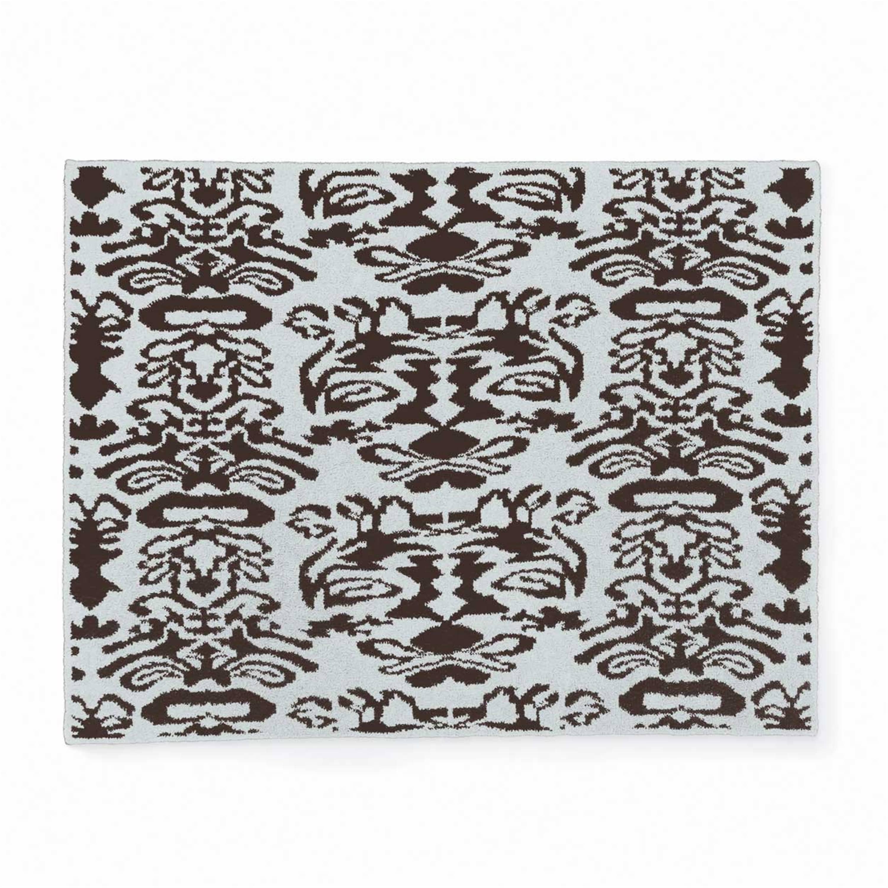 20th BLANKET / DAMASK(135×183cm blue/walnut): 20th | kashwere