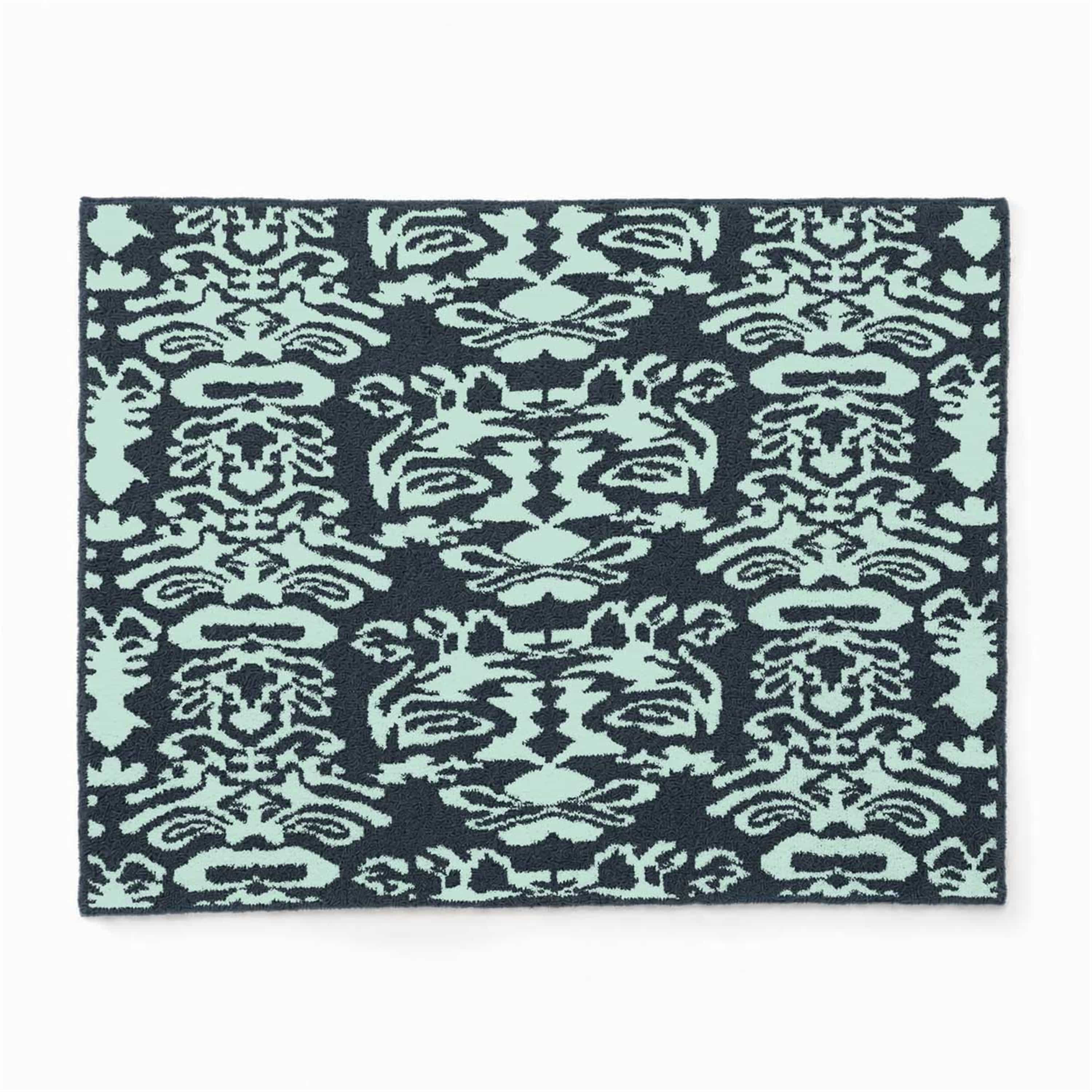20th BLANKET / DAMASK (vintage blue)(135×183cm vintage blue/ice