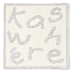 ★新品★カシウェア(kashwere) 183x135 ベージュとホワイト BLANKET / DAMASK(135×183cm mist/creme): BLANKET | kashwere