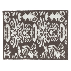 20th HALF BLANKET / DAMASK (charcoal gray)