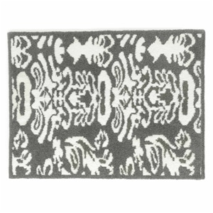 20th HALF BLANKET / DAMASK (medium gray)